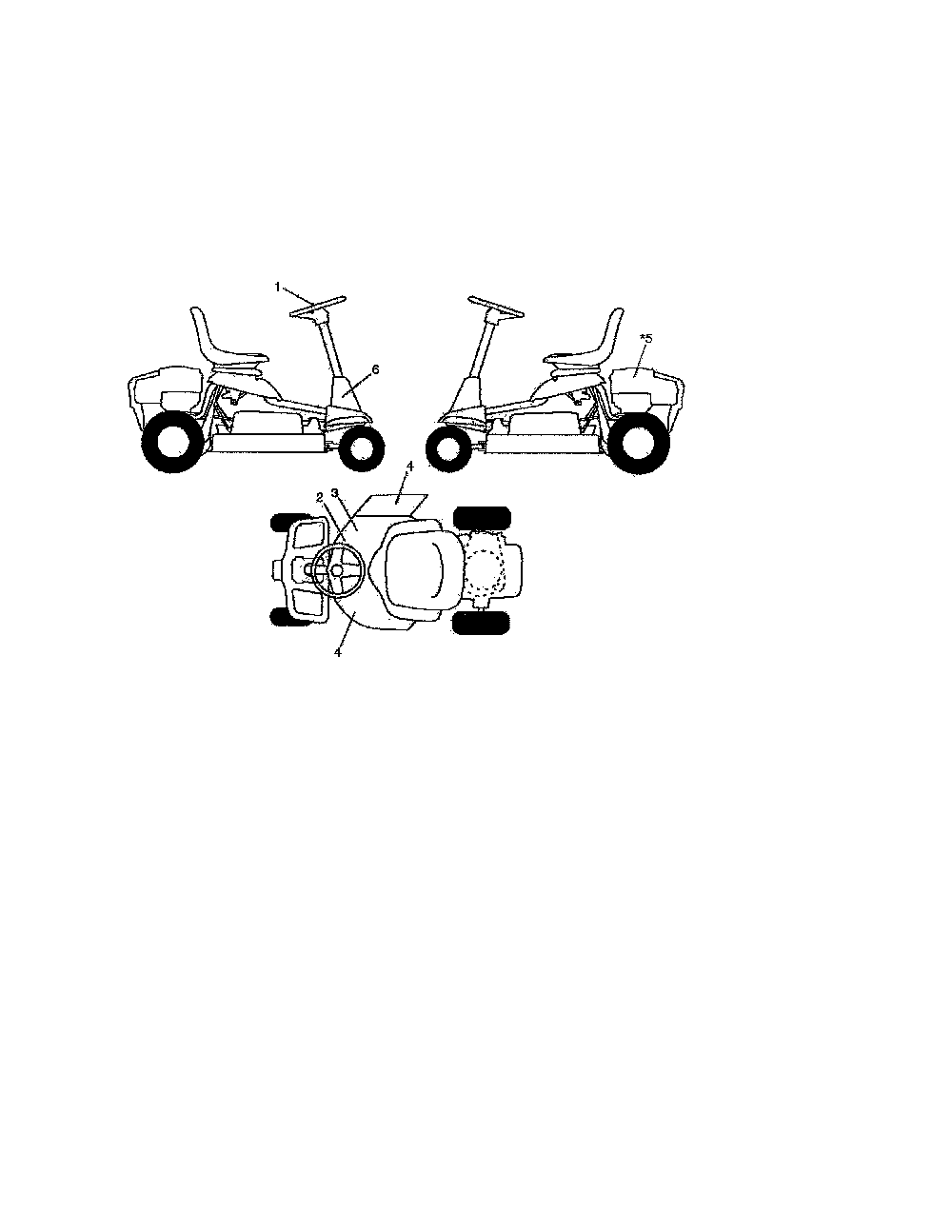 Decals Diagram and Parts List for 917286000  Weed Eater Lawn Mower